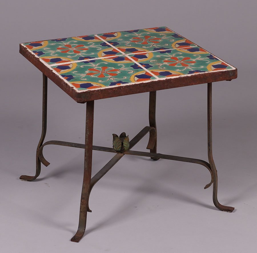 Spanish Revival - CA Arts & Crafts Tile-Top Table 1920s (1 of 3)