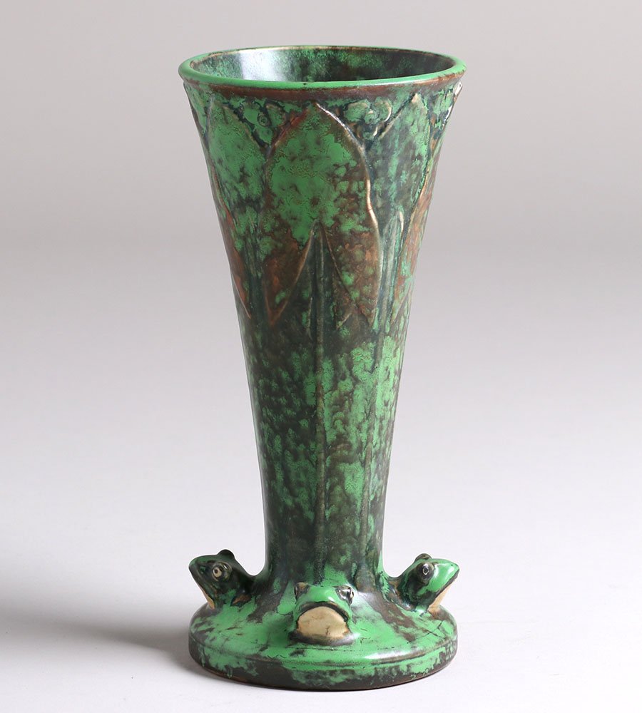 Weller Coppertone Tall Flared Vase (1 of 3)