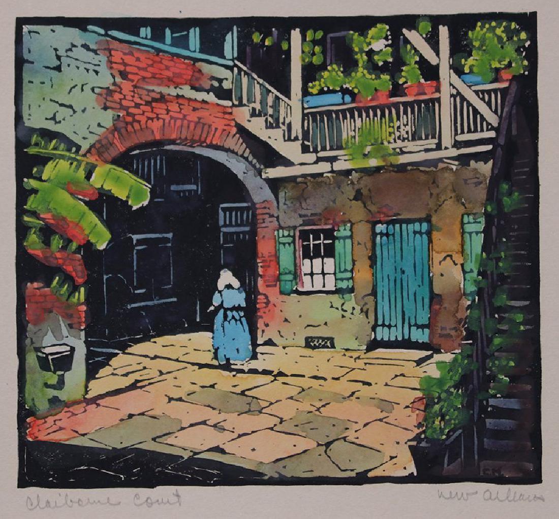 Clarence Millet (1897-1959) Woodblock Print (1 of 6)