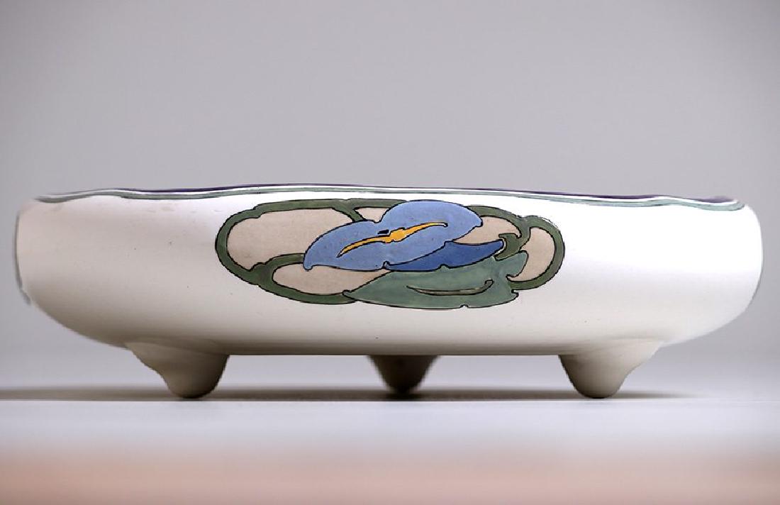 Arts & Crafts Hand-Painted Porcelain Fruit Bowl c1910 (1 of 5)