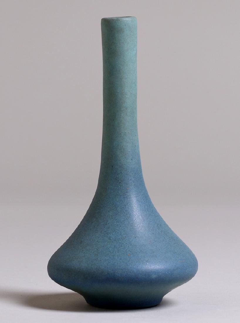 Van Briggle 1918 Tall Matte Blue Vase (1 of 4)