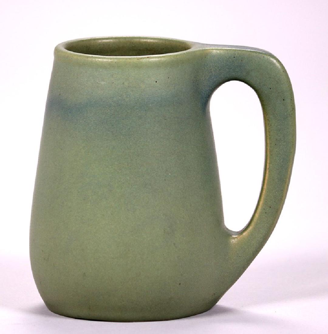 Early Van Briggle Matte Green Mug Dated 1905 (1 of 3)