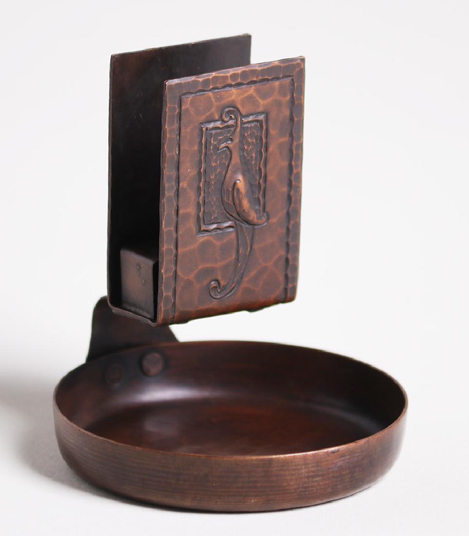 Roycroft Hammered Copper Ashtray (1 of 2)