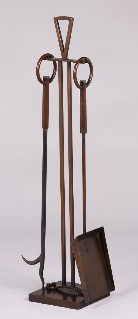 Dirk Van Erp Mid Century Fireplace Tools C1950s Dirk Van Erp Mid Century Fireplace Tools C1950s