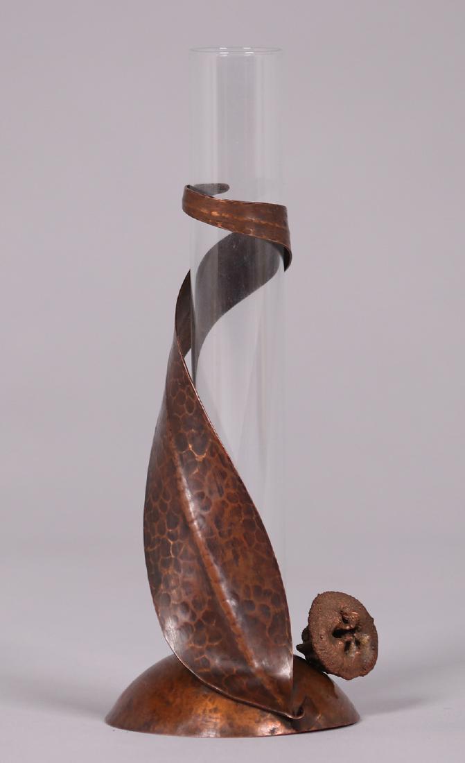 Hans Jauchens Hammered Copper Eucalyptus Bud Vase (1 of 1)