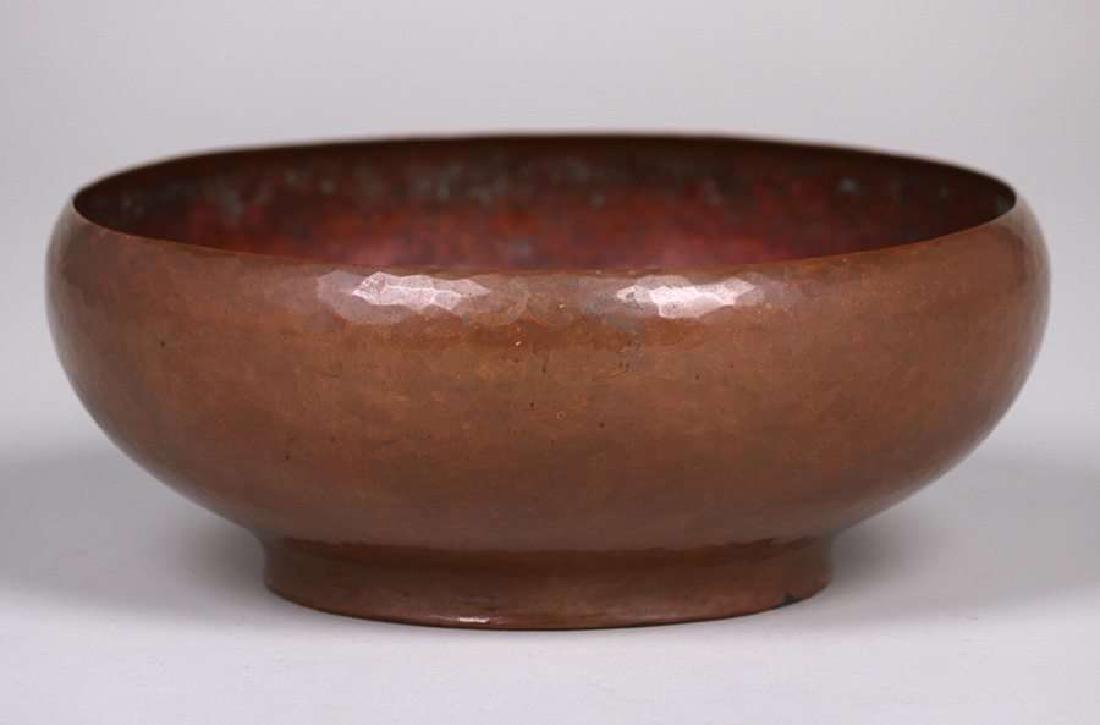 Arts & Crafts Hammered Copper Bowl EARLE (1 of 3)