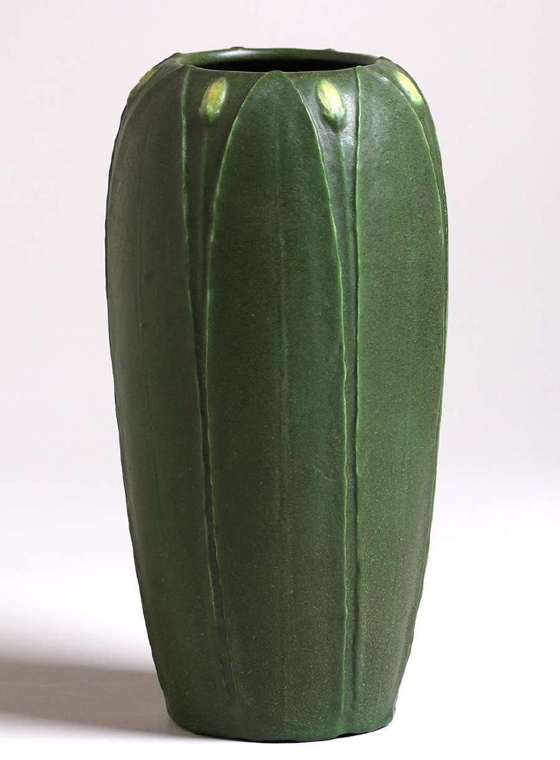 Grueby Faience Pottery Two-Color Vase (1 of 4)