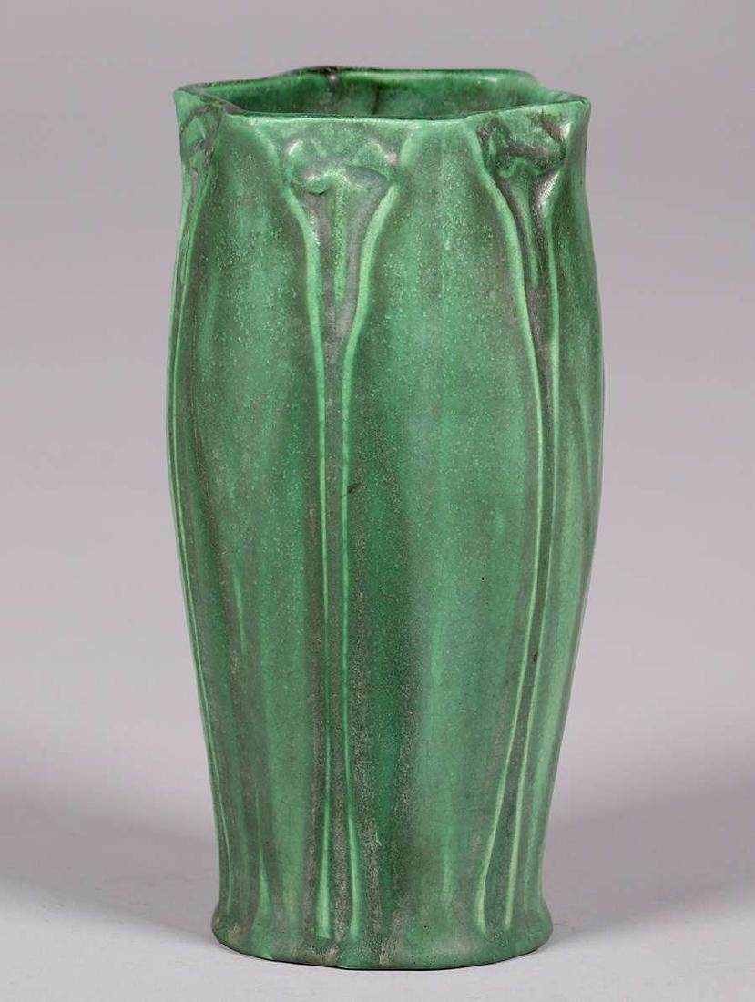 Craven Art Pottery Matte Green Vase William Jervis 1906 (1 of 5)