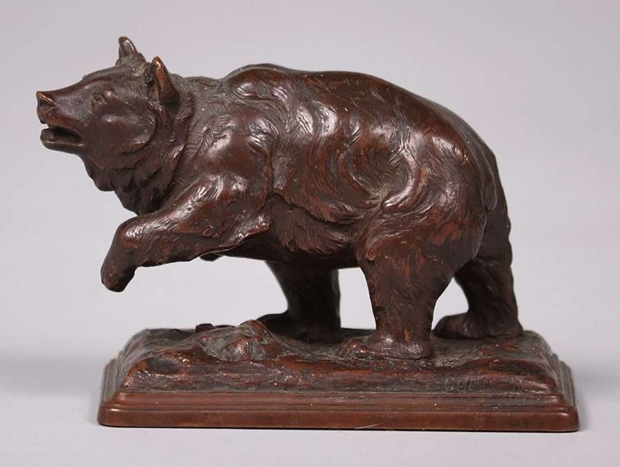 E. Godman Bronze Bear c1910 (1 of 7)