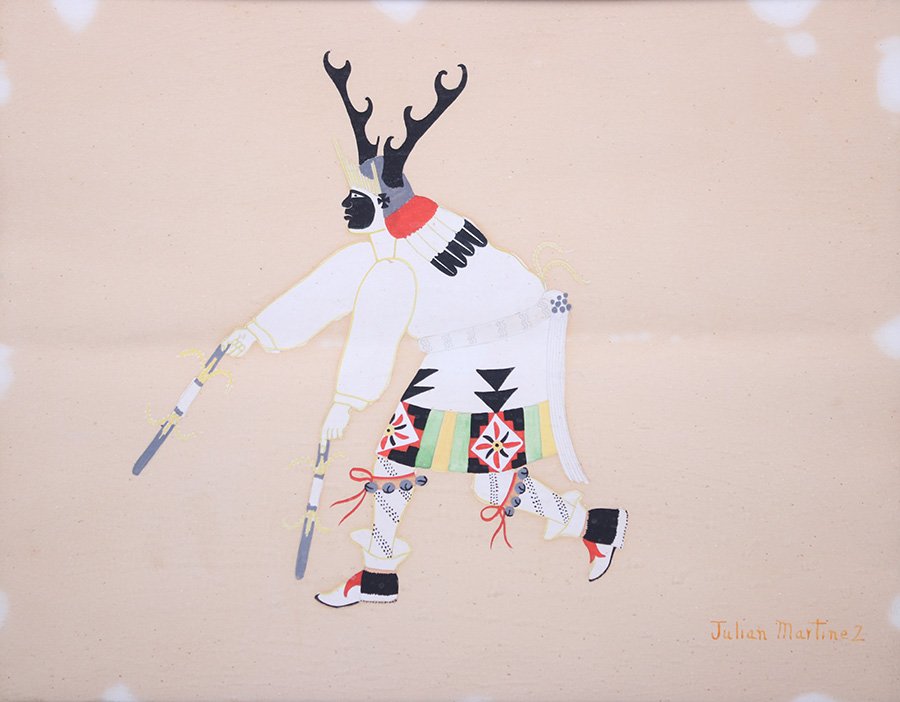 Julian Martinez Watercolor Deer Dancer (1 of 4)
