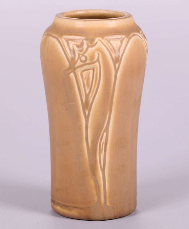 Rookwood Matte Brown Seahorse Vase 1919 (1 of 5)