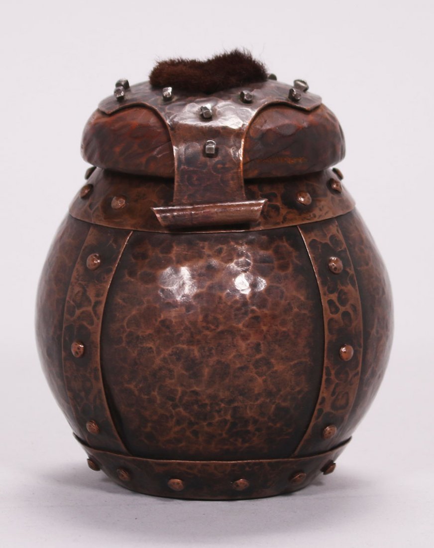 Joseph Heinrichs Hammered Copper & Silver Humidor (1 of 4)