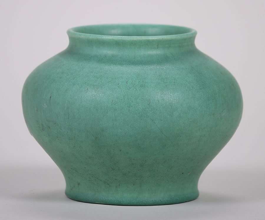 Alfred University Matte Green Vase c1923 Charles Binns (1 of 3)
