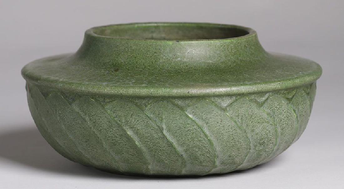 Grueby Faience Matte Green Bowl (1 of 5)