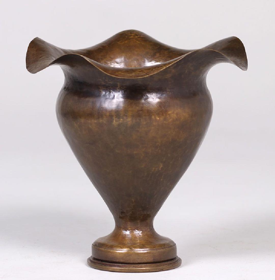 Dirk van Erp Hammered Brass Shell Casing Vase (1 of 3)
