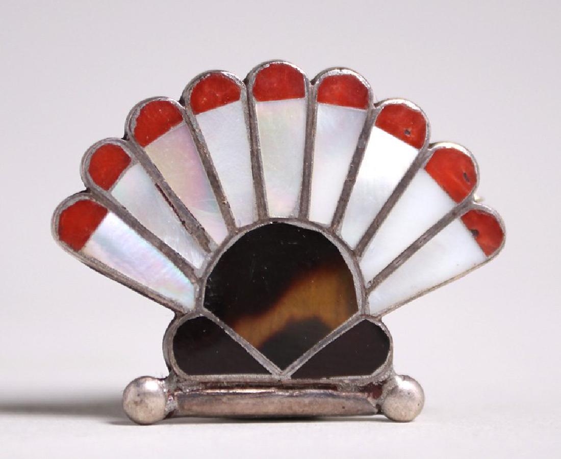 Native American Sterling Silver Brooch - Zuni Tribe (1 of 1)
