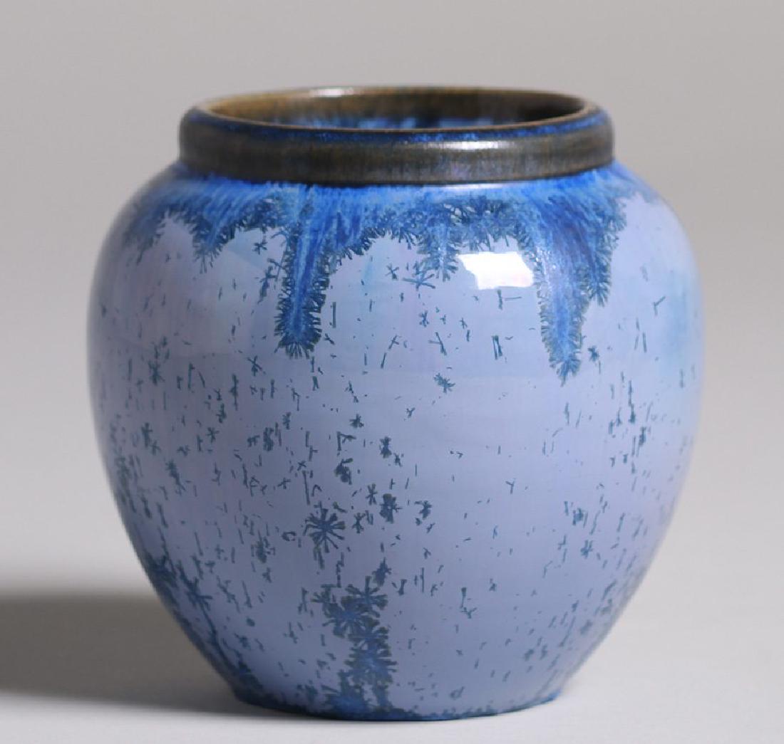 Fulper Pottery Blue Crystalline-glazed Vase (1 of 3)