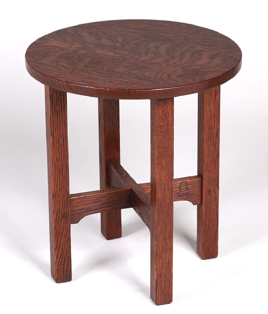 Gustav Stickley #602 Taboret (1 of 3)