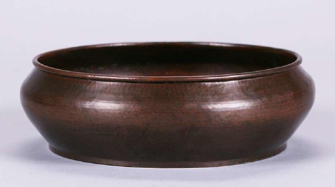 Dirk van Erp Hammered Copper Camelia Bowl (1 of 3)