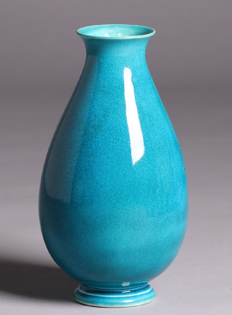 Pair of Large Robertson Hollywood Turquoise Blue Vases (1 of 2)