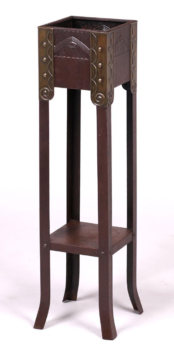Vienna Secessionist Copper and Brass Plant Stand (1 of 4)