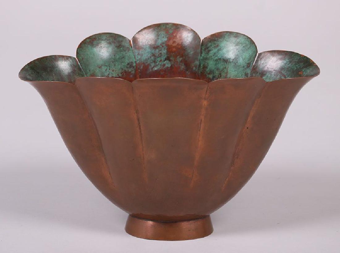 Marie Zimmerman Hammered Copper Flared Bowl (1 of 2)