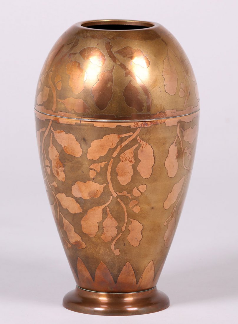 Art Deco Copper Vase c1920s (1 of 4)