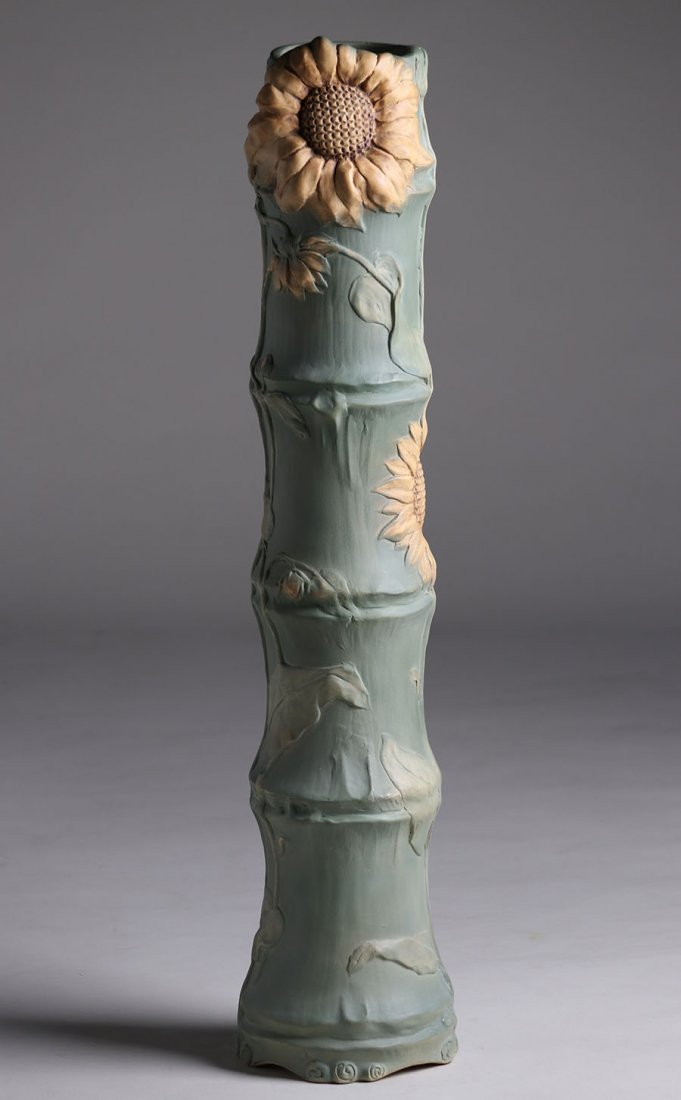 Huge Weller Pottery L'Art Nouveau 34" Floor Vase (1 of 5)