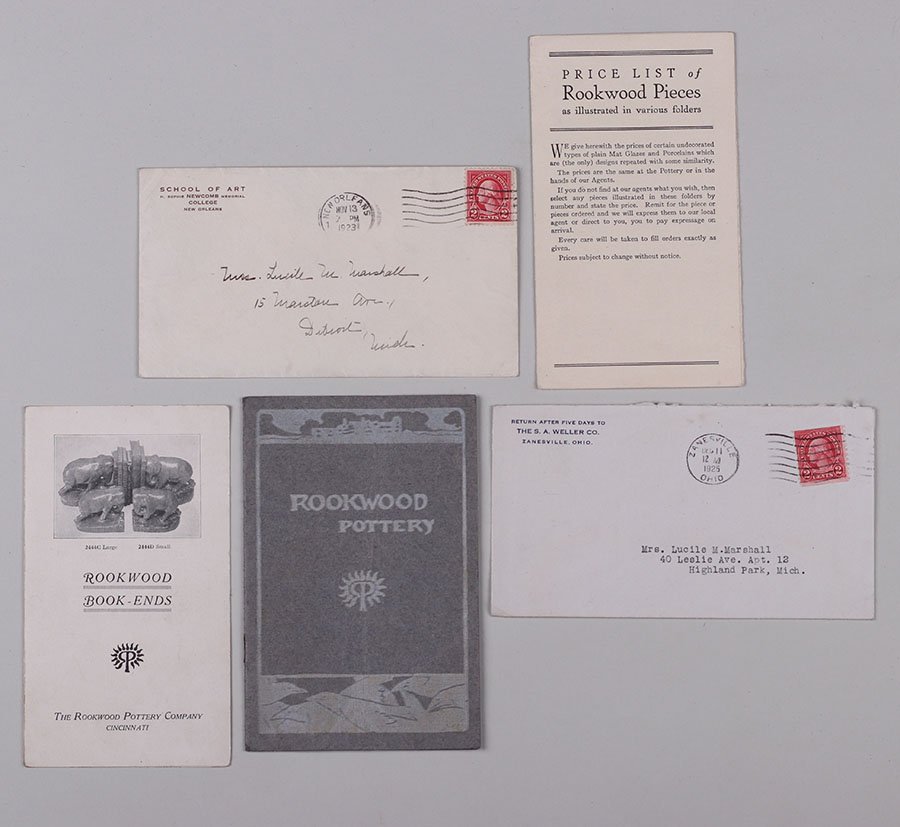 3 Original Rookwood Brochures + Weller & Newcomb (1 of 6)
