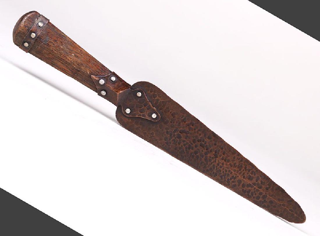 Joseph Heinrichs Hammered Copper Letter Opener (1 of 3)