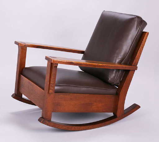 Large Limbert Rocker with Long, Graceful Arms