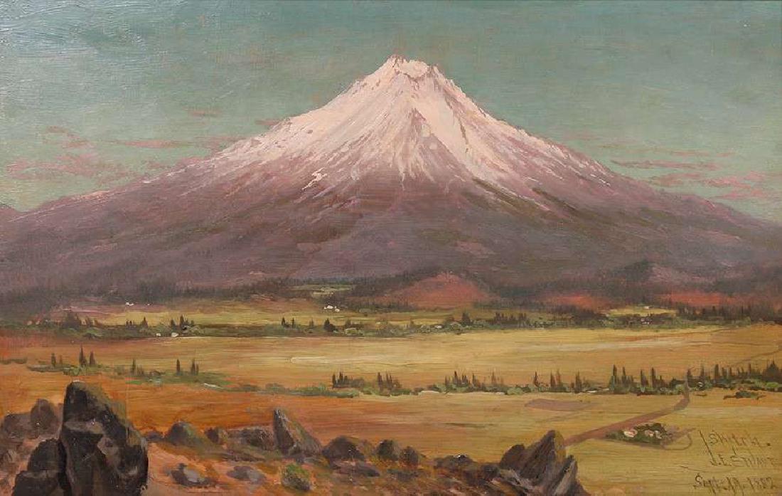 James Everett Stuart Mt Shasta Painting 1882 (1 of 4)