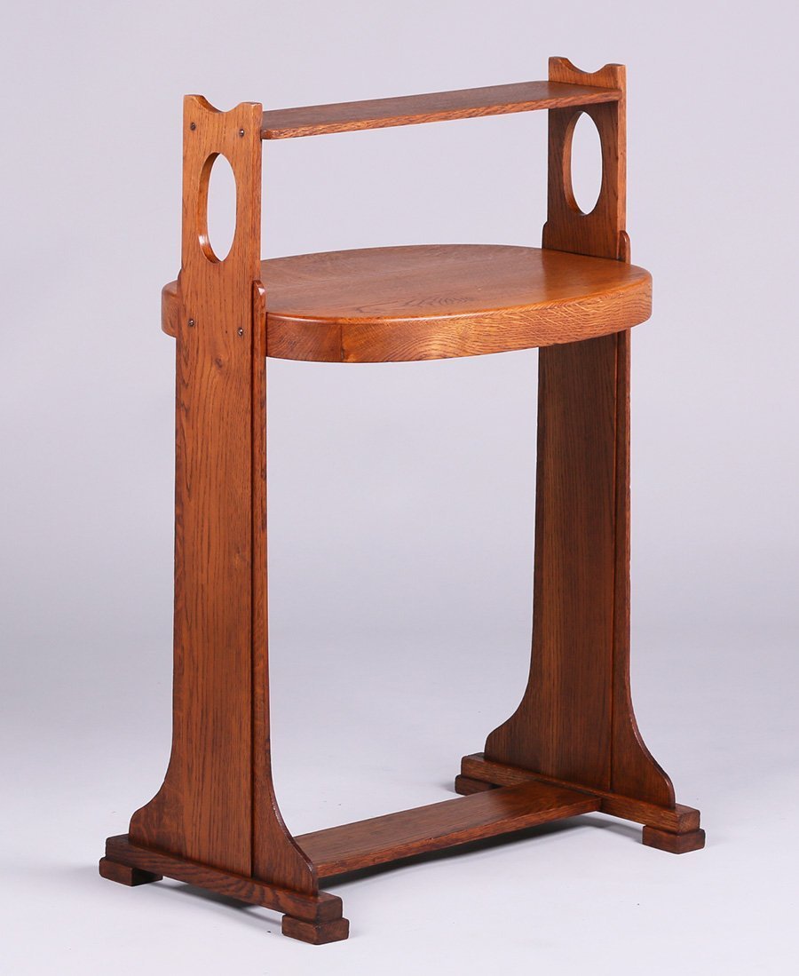 Arts Crafts Cutout Side Table