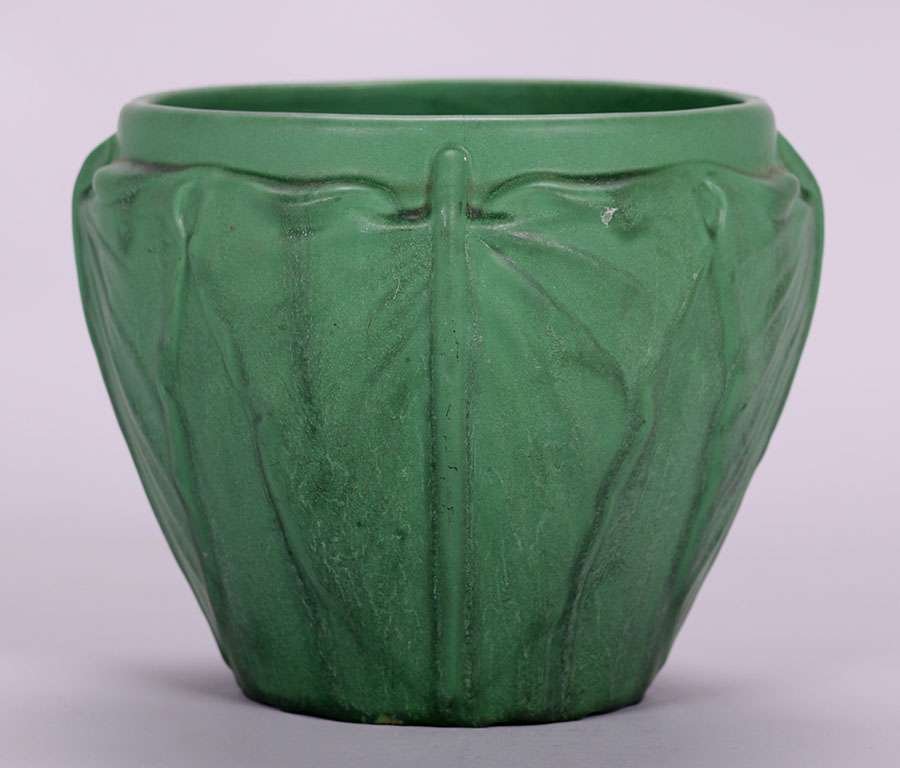 Weller Matte Green Jardiniere (1 of 3)