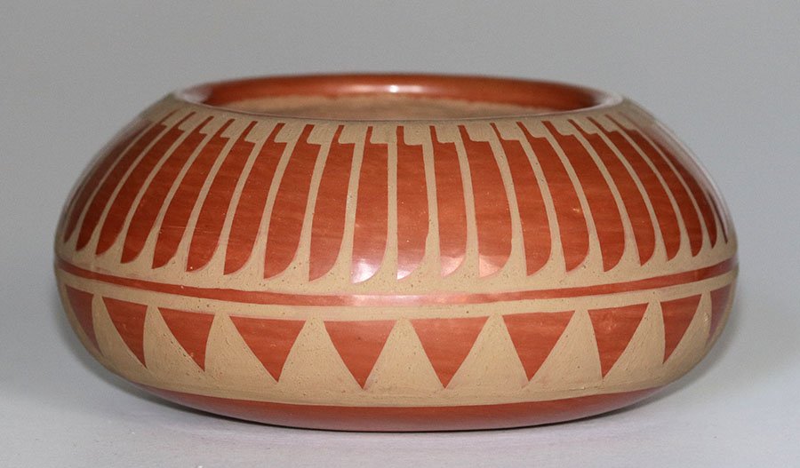 San Ildefonso Pueblo Bowl Signed Blue Corn (1 of 3)