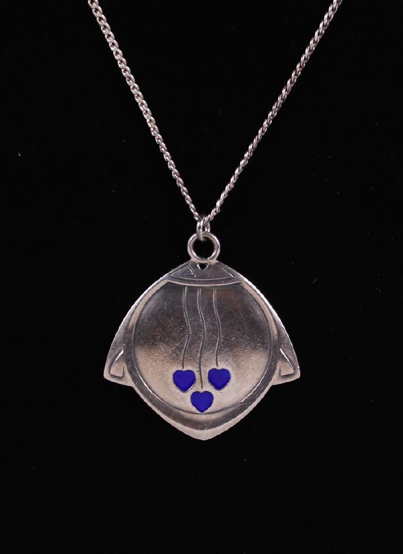 Jugendstil German Arts & Crafts Silver Pendant Necklace (1 of 2)