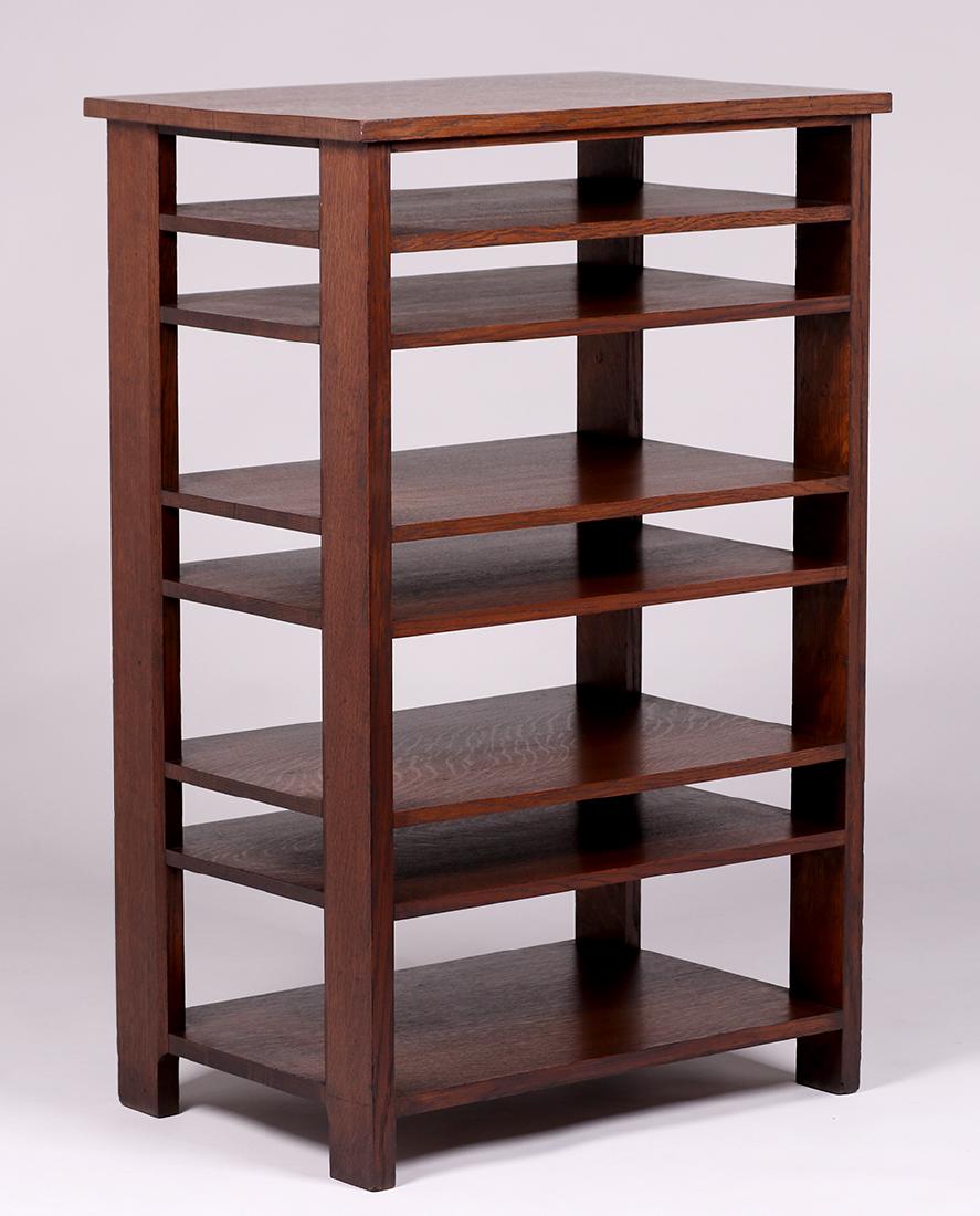 W.H. Davenport Co Flat File Magazine Stand c1910 (1 of 2)