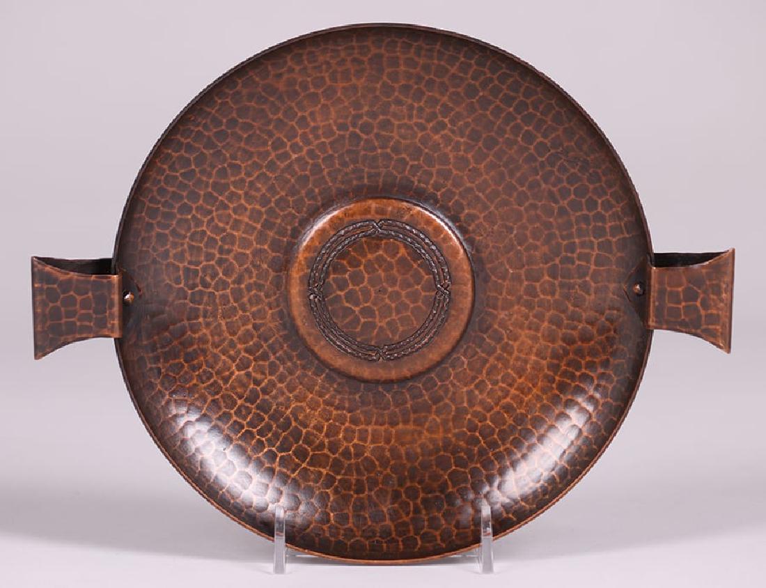 Roycroft Hammered Copper Two-Handled Tray (1 of 3)