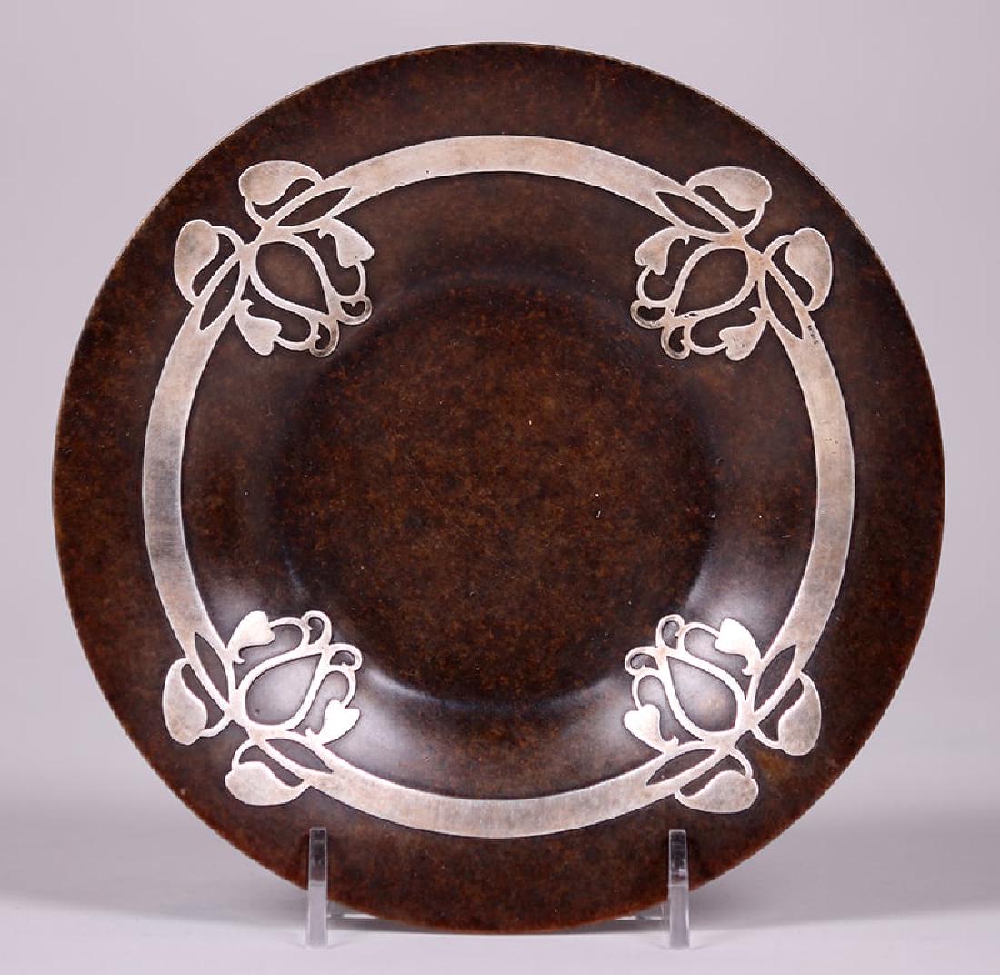 Early Heintz Sterling on Bronze Card Tray #436 (1 of 1)