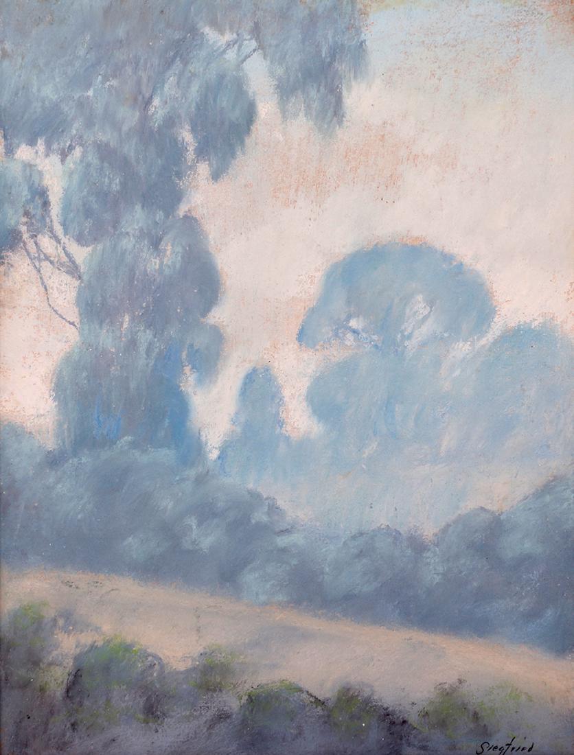 Edwin Siegfried Pastel California Eucalyptus Trees (1 of 3)