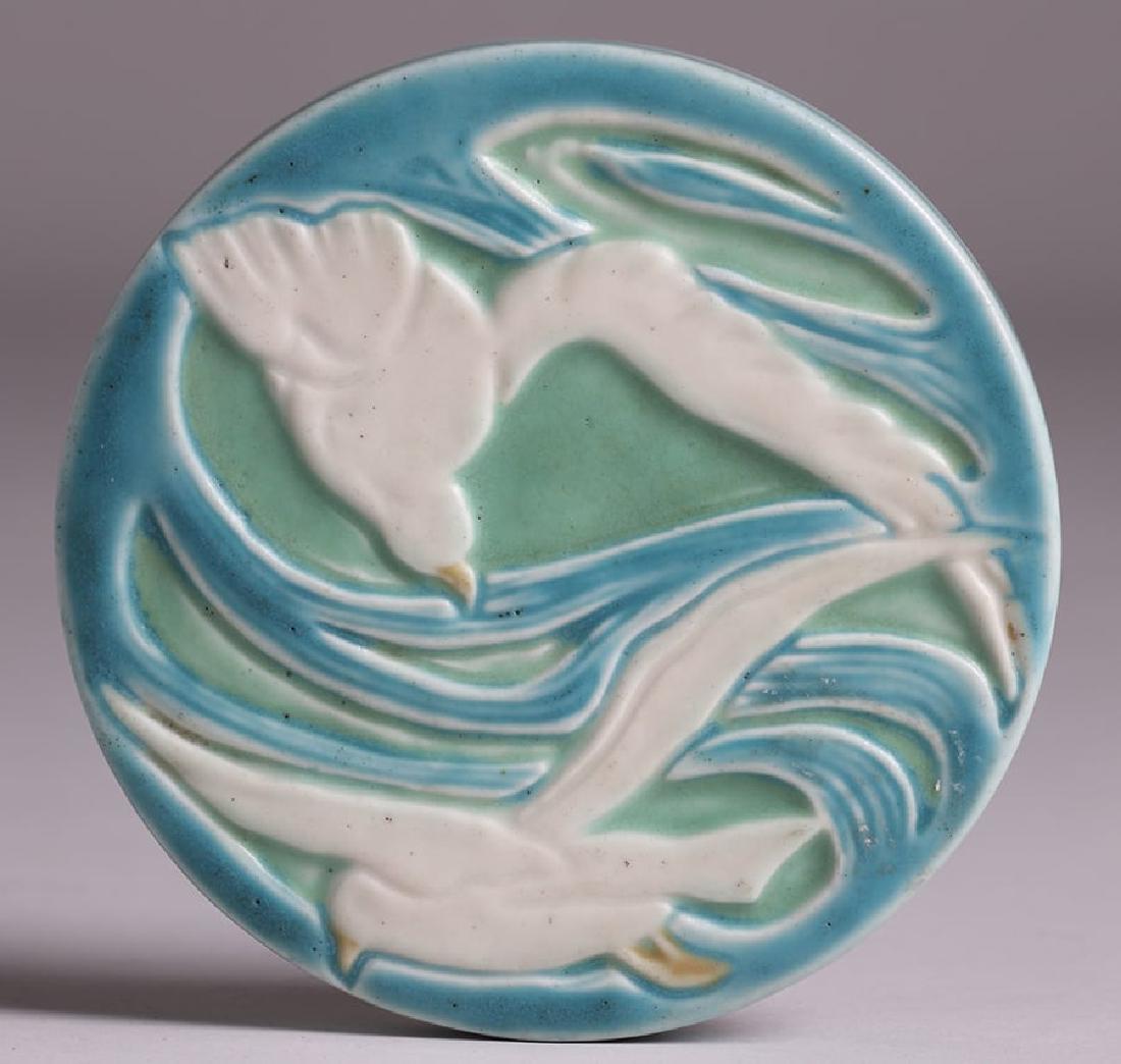 Rookwood Seagull Trivet Tile 1921 (1 of 2)