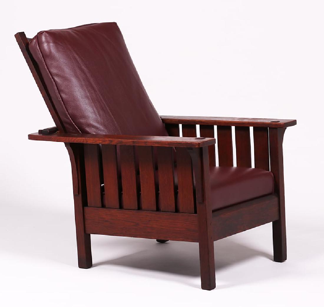 L&JG Stickley #471 Slatted Morris Chair (1 of 4)