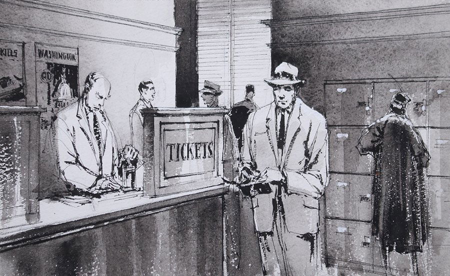 Black Orchid Movie Rendering Anthony Quinn 1959 (1 of 5)