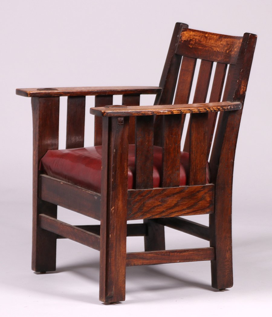 Charles Stickley Slatted Armchair (1 of 3)