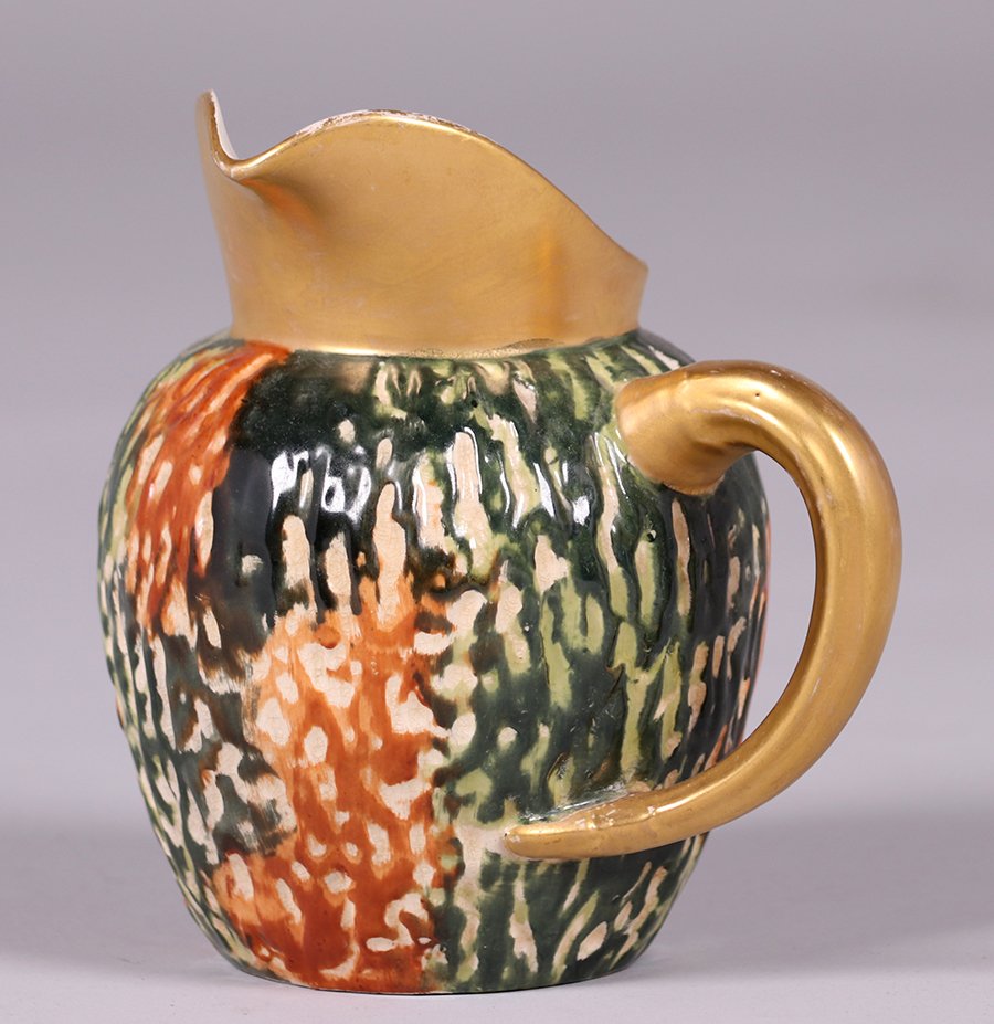Early Hampshire Pottery Pitcher c1880s (1 of 3)