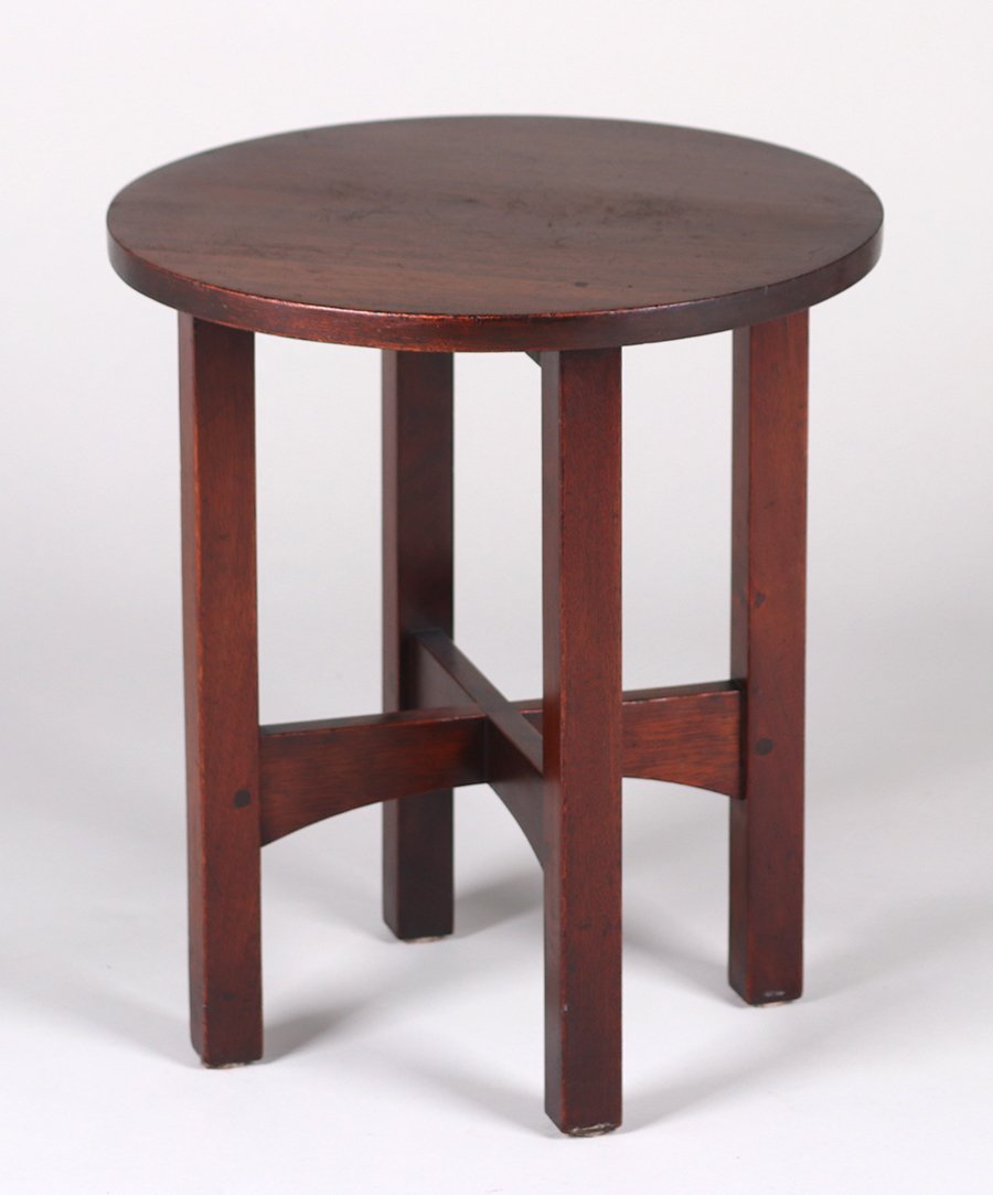 Gustav Stickley #602 Mahogany Taboret c1905 (1 of 4)