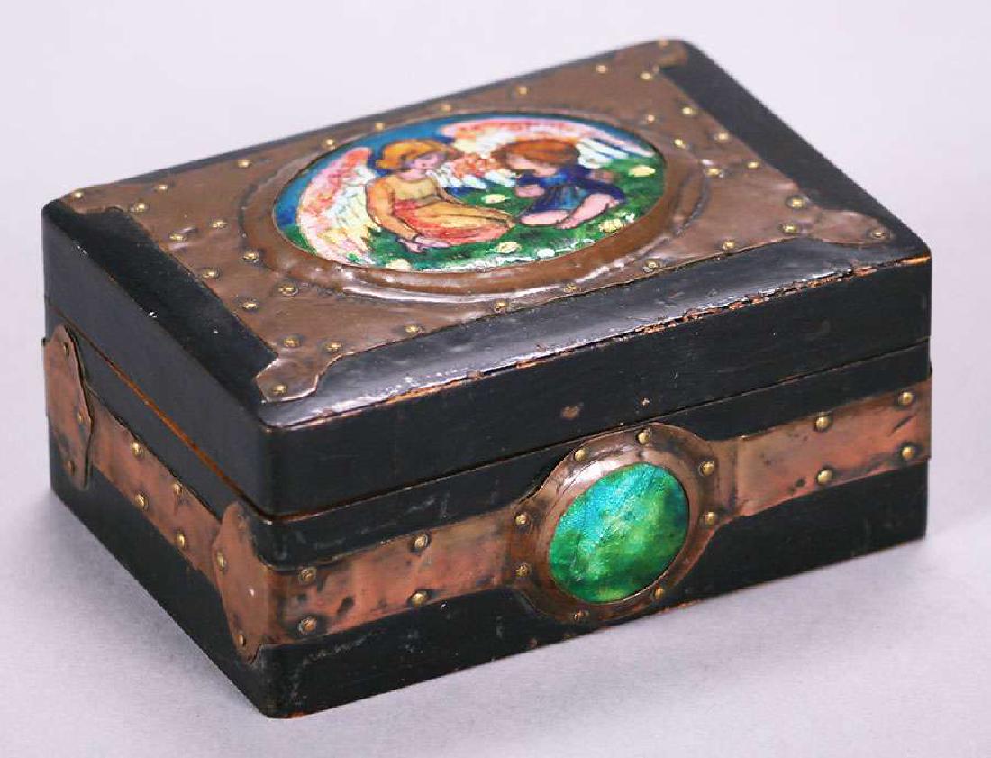 English Arts & Crafts Enamel Box (1 of 9)