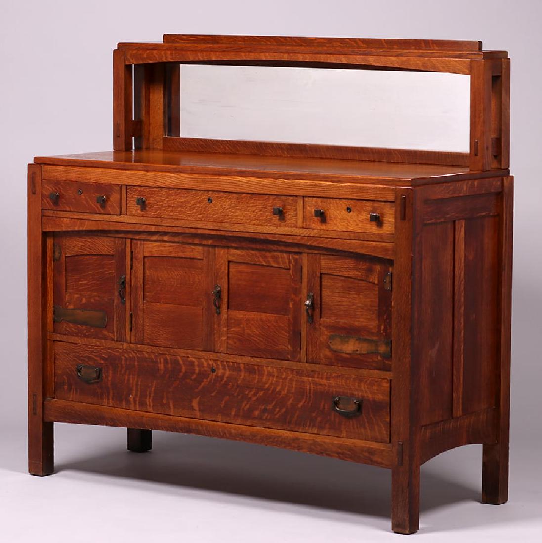 Limbert Sideboard with Mirror c1910 (1 of 2)