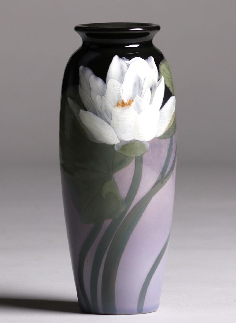 Rookwood Black Iris Vase Sara Sax 1902 (1 of 3)