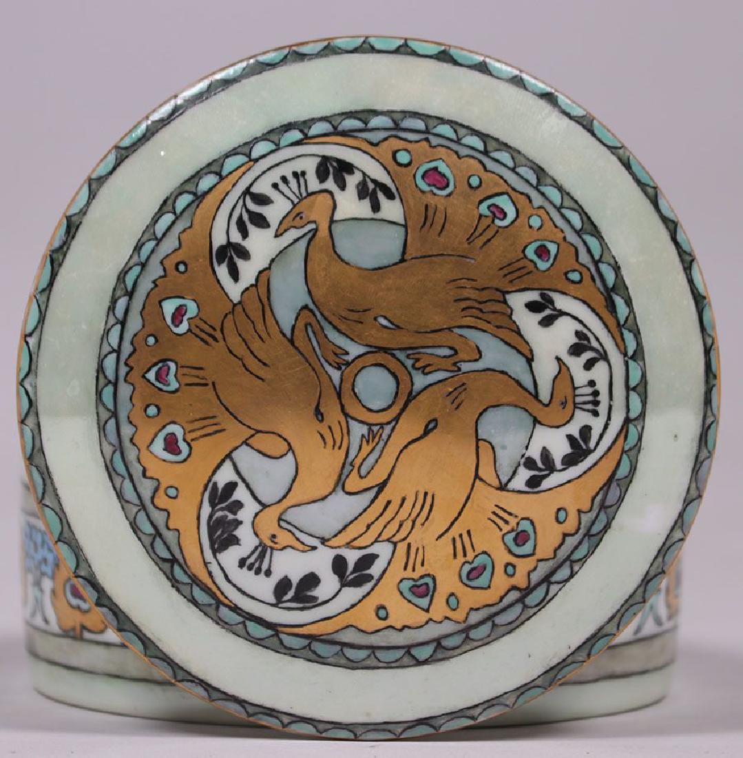 C.S. Babcock Hand-Painted Porcelain Bon-Bon Powder Box (1 of 5)